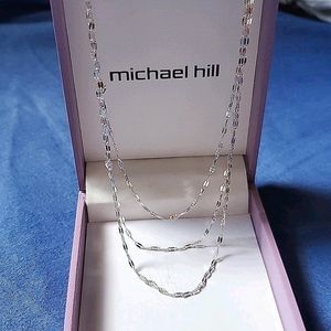 Michael Hill Adjustable Layer Chain Necklace